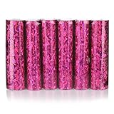 KarneLux® Luftschlangen 'Pink Glitzer Metallic' - 6er Pack