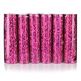 KarneLux Luftschlangen 'Pink Glitzer Metallic' - Partydekoration für...