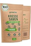 BIO Kressesamen [500g] - Kresse-Sprossen Samen mit maximaler Keimfähigkeit...