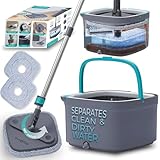 True & Tidy, Echt sauber Schleudermopp- und Eimersystem, inkl....