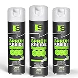 Spraytive 3 x 500ml Sprühkreide weiß - Abwaschbare leuchtende...