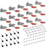 Kniehebelspanner, 15 Stück 201 Schnellspanner-Set Knebelklemme,...