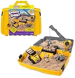 Kinetic Sand Baustellen Koffer - mit 907 g original magischem kinetischem...