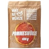 WAT NE WÜRZE Pommes frites Gewürz Salz 400 g | Pommessalz wie beim Imbiss...