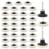 FAELNK 2 Zoll 50mm Wollfilz Polierscheibe 35 Stück Komprimiertes Wolle...