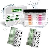 harren24 Pool Tester pH und Chlor inkl. 40 Pool Testtabletten Chlor und...