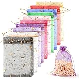 dsDAEDK 50 Stück Organzasäckchen mit Kordelzug, 13x18cm Organzabeutel...