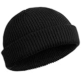 SATINIOR Trawler Beanie Watch Hut Rollup Edge Schädeldecke Fisherman...