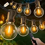 UooEA Lichterkette Außen mit Timer, 15M LED Lichterkette Strom Outdoor mit...