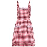 Fahibin Modische Apron mit Taschen,Baumwolle Schürze,Blumenmuster...