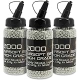 G8DS® Softair Munition Airsoft 6mm BB Weiss poliert 2000 STK im...