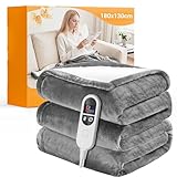 JUMMICO Kuschel-Heizdecke (2025) 180x130 cm, Extra Flauschig & Wärmend -...