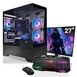 SYSTEMTREFF Gaming Komplett PC Set Intel Core i5-13600KF 14x5.1GHz | AMD...