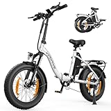 Vipdrive Klapprad E-Bike 20 Zoll, Elektrofahrrad mit 48v13ah Akku, 25km/H,...