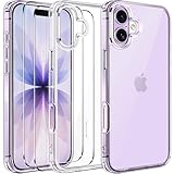 ivoler Nie Vergilbung Klar Hülle für iPhone 17, 1 Handyhülle mit 2...
