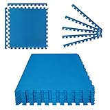 Montafox 2,88 m² Unterlegmatte 1 cm Dicke Poolmatte 8er Set blau 60 x 60...