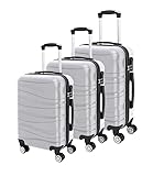 LUGGIT Reisegepäckkoffer, 40 l, 68 l, 100 l, 3 Größen, ABS-Hartschale...