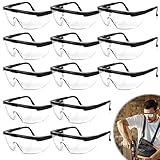 12 Stücke Schutzbrillen: Schutzbrille für Brillenträger, Schutzbrille...