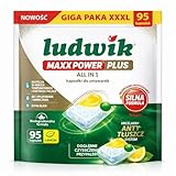 LUDWIK Maxx POWER PLUS - Spülmaschinentabs All-In-One 95 Kapseln Zitrone...