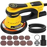 Bürstenloser Exzenterschleifer 350W, Elektroschleifer mit 125mm/155mm...