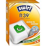 Swirl R 39 EcoPor Staubsaugerbeutel für Rowenta, Moulinex, 4 Beutel, Natur