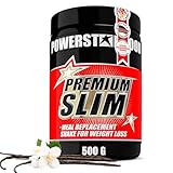 Powerstar PREMIUM SLIM Mahlzeitenersatz-Shake 500 g | 63 kcal pro Portion |...