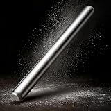 Siegvoll Nudelholz Edelstahl, Teigroller antihaftend spülmaschinenfest,...