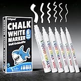 Linkgood Flüssige Kreide Weiß, 6er Pack Kreidemarker mit 6 verschiedenen...