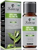 Kanzy Teebaumöl Bio 100% Reines 10ml Kaltgepresst Tea Tree Oil Für...