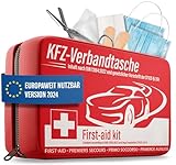 HELDENWERK KFZ Verbandstasche nach aktueller Norm 2024 - Europaweit Nutzbar...