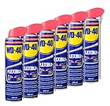 WD-40 Multifunktionsprodukt Flexible 6x400ml, Dose mit biegsamen Sprührohr...