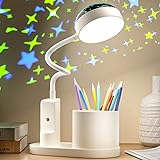 TechKen Schreibtischlampe Kinder, LED Nachttischlampe Tischlampe Dimmbar...