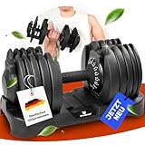 Verstellbare Kurzhantel Set | 15 Gewichtseinstellungen | Einzelhantel |...
