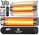KESSER® Infrarotstrahler 2500W Infrarot Heizstrahler mit Fernbedienung, 3...