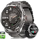 Smartwatch Herren Militär 1.92' HD Großes Display, 1000 mAh Akku...
