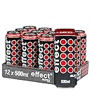 effect® BLACK AÇAÍ Energy Drink - 12 x 0,5l Dose - Erfrischungsgetränk...