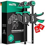 SMABIX® Einhandzwingen 2er Set zum Spannen, Dehnen, Fixieren mit einer...