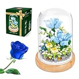 SKIKHN Blumen Bausteine Set, Kunstpflanzen Bausteine für Erwachsene,...