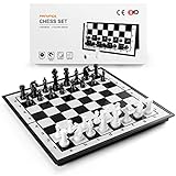 FanVince Schachspiel Schach Magnetisch Reise Spiel Hochwertig Chess Set...