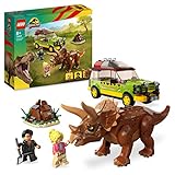 LEGO Jurassic Park Triceratops-Forschung, Dinosaurier Spielzeug mit Figur...