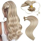 Moresoo Bonding Extensions Echthaar 35 cm U Tip Extensions Unsichtbare...