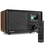 Audizio Padova - Küchenradio DAB Radio mit Fernbedienung, Retro DAB Radio...