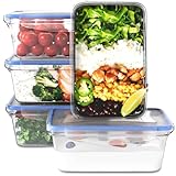 Classbach® Frischhaltedosen mit Deckel | 5er Set | 100% dicht | Meal Prep...
