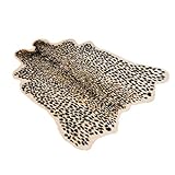 Amosfun Leoparden-Print, Kunst-Plüsch-Teppich mit Leopardenmuster,...