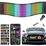 JDVOOTD Flexibler LED Anzeigetafel, 37 x 9.2cm LED Namensschild...