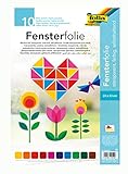 folia 455409 - Fensterfolie, selbsthaftend, transparent, farbig sortiert,...