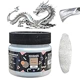 Nurila 100ml Acrylfarbe Silber Set,Silber Acrylfarbe,Hochwertige Acrylfarbe...