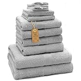 GREEN MARK Textilien 10 TLG. FROTTIER Handtuch-Set mit verschiedenen...