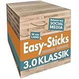Bastelholz Eiche Easy-Sticks 3.0 16 cm Eiche – 160 Stück – OHNE...