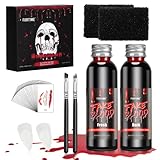 Kunstblut Halloween, FURTIME Halloween SFX Schminke Set - 60ml Künstliches...